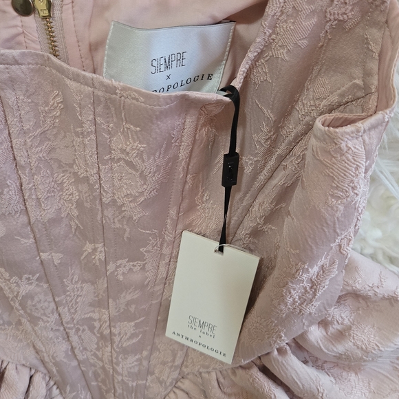 Anthropologie: Siempre Corset Side Peplum Top - Picture 7 of 7